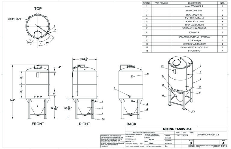 Carbonated Mixing and Storage Tanks from Mixing Tanks USA