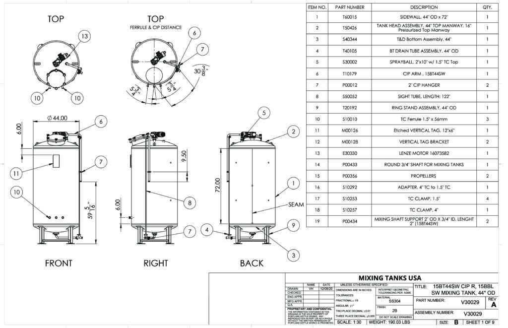 Liquid Mixing Tanks