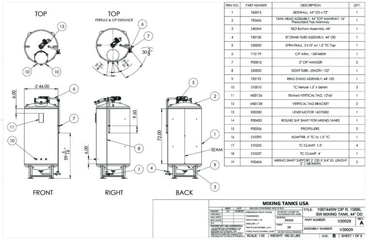 Liquid Mixing and Storage Tanks from Mixing Tanks USA